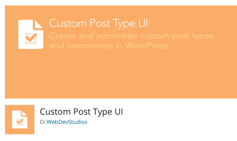 Custom Post Type UI