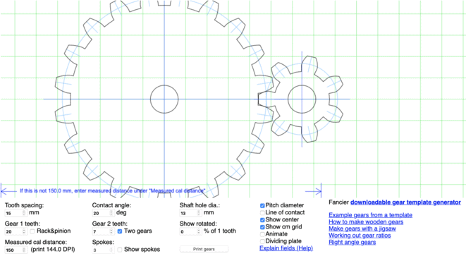 Gear Generator by WoodGears.ca