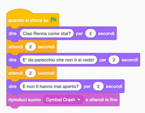 Animazione in Scratch - Programmiamo lo Sprite n.1