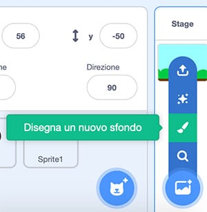 Creare un nuovo Sfondo da zero