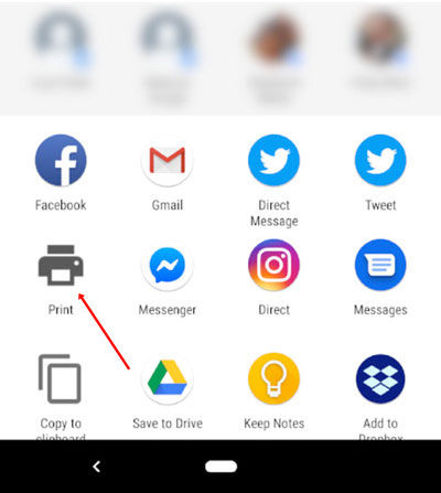 Avviare una stampa in Chrome per Android
