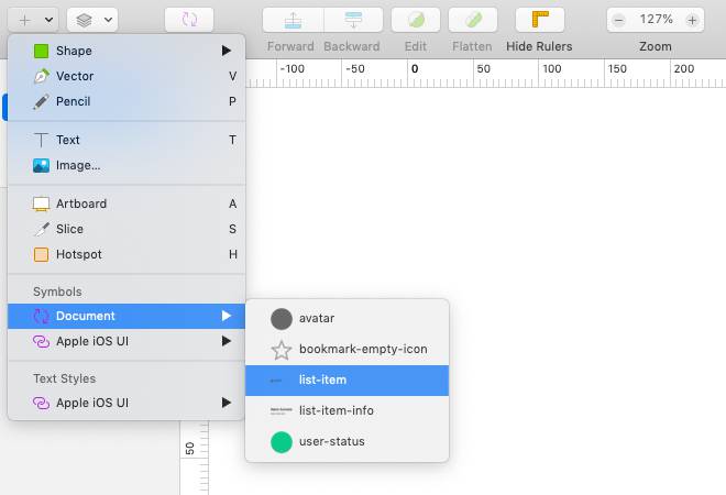 lista dei simboli creati in sketch