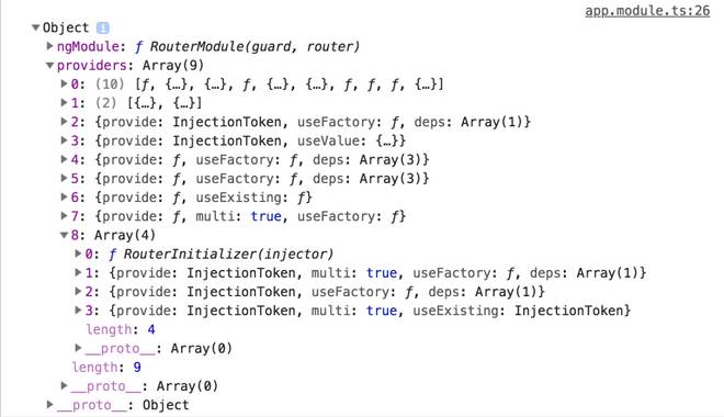 routerModule with providers