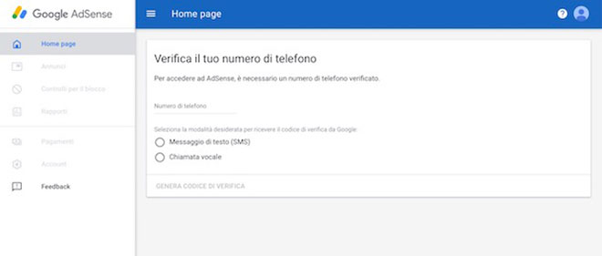 Verifica il numero di telefono