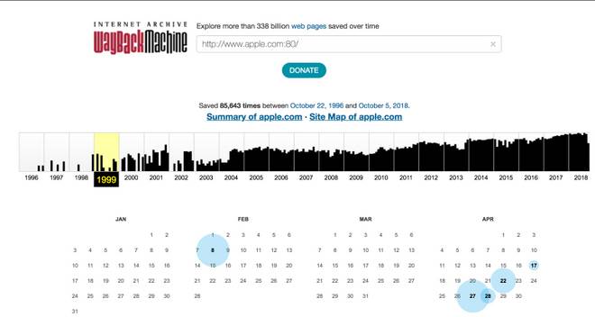 risolvere errore 404 con wayback machine