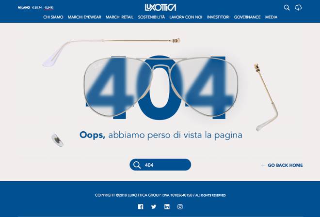 esempio pagina 404 luxottica