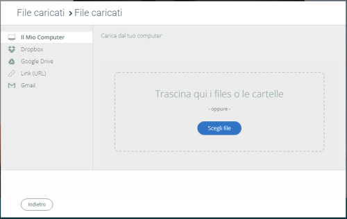 Carica file