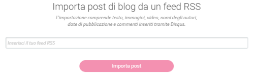 importazione post