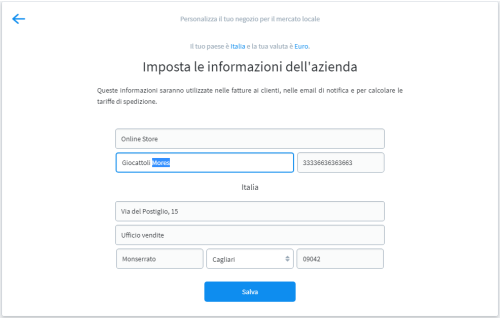 Informazioni azienda