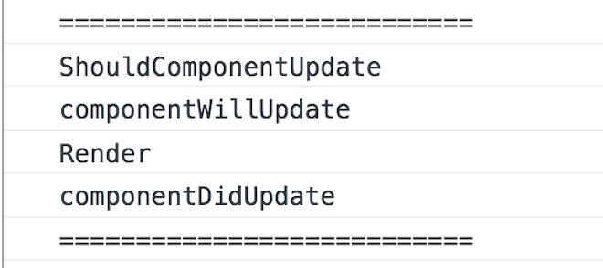 Output in console dell'aggiornamento dell'oggetto state di un componente React