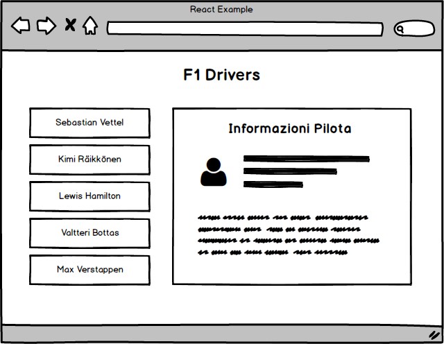 wireframe app react redux f1