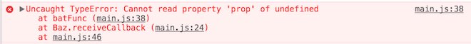  Messaggio di errore Cannot read property 'prop' of undefined