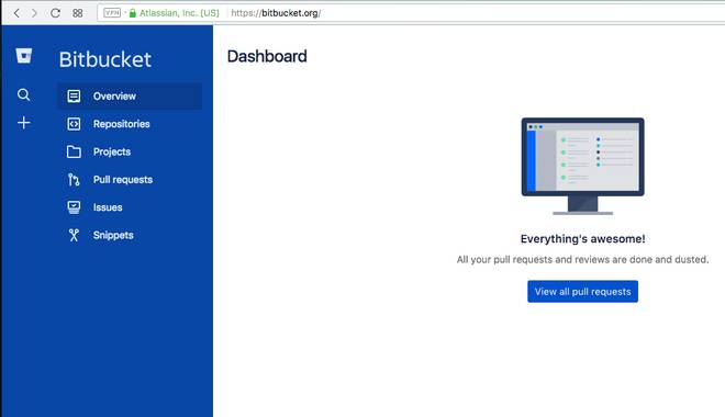 bitbucket dashboard