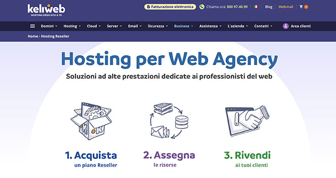 Hosting per rivenditori by Keliweb