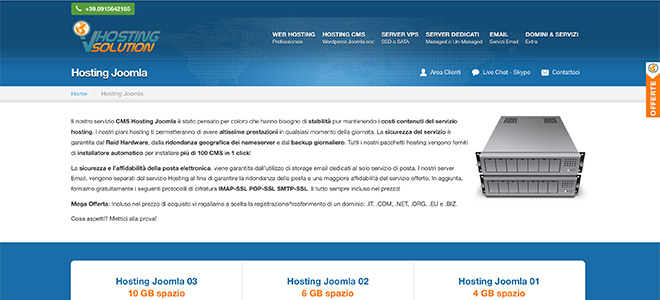 Hosting Joomla di VHosting Solution