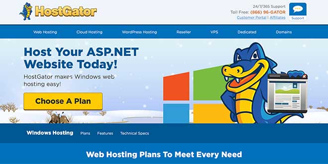 Hosting Windows di Hostgator