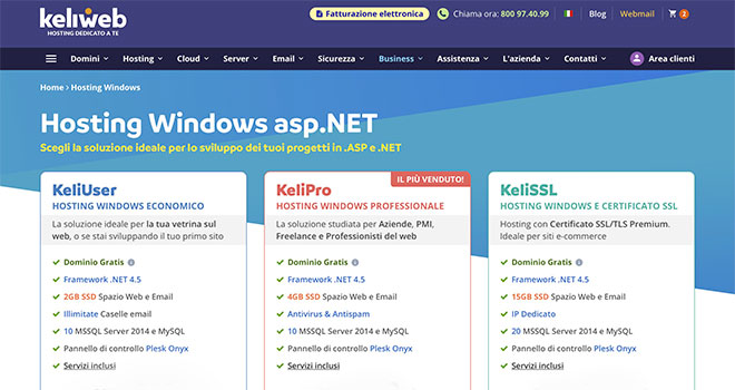 Hosting Windows di keliweb