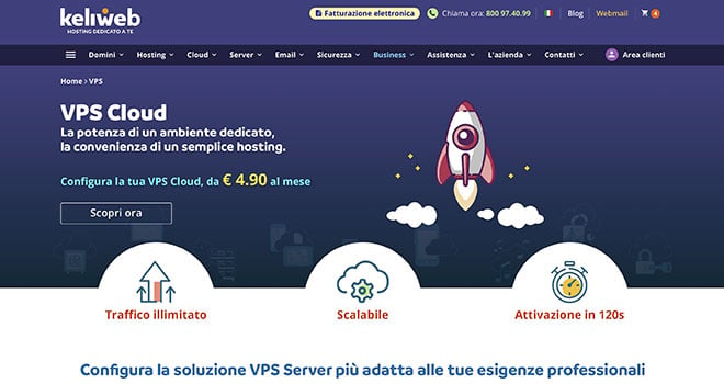 Keliweb VPS Basic e SSD