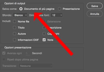 Selezioniamo documento di più pagine