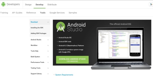 Download di Android Studio