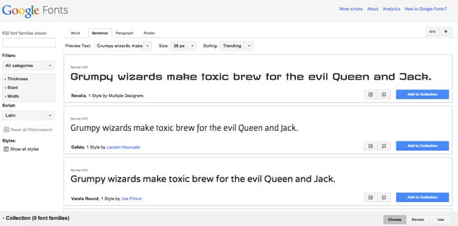 Google Fonts