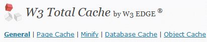 W3 Total Cache: menu