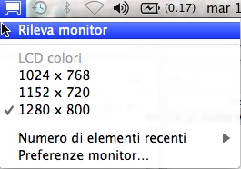 Preferenze di sistema monitor