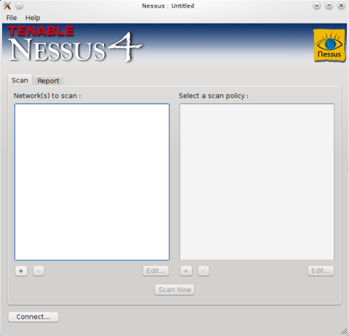 Interfaccia client per Nessus 4.0