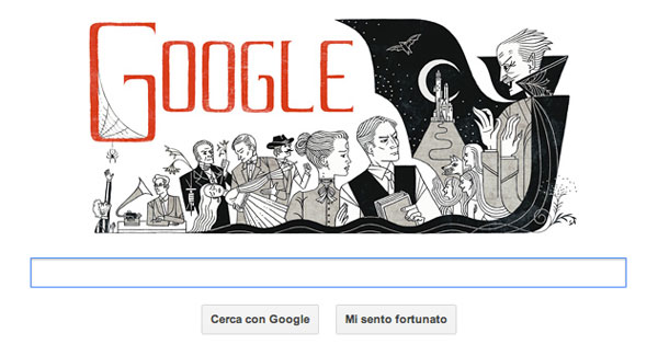 Un doodle per Bram Stoker