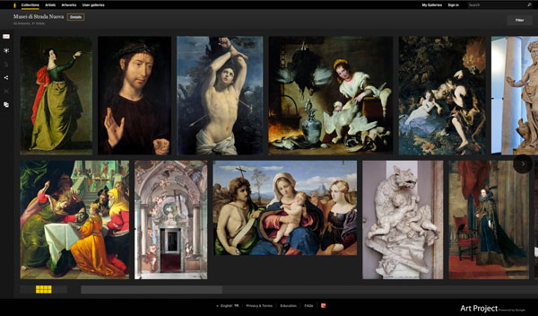 I musei di Strada Nuova su Google Art Project