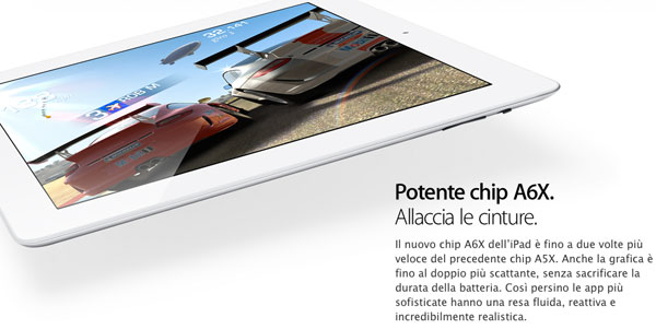 New iPad con processori A6X