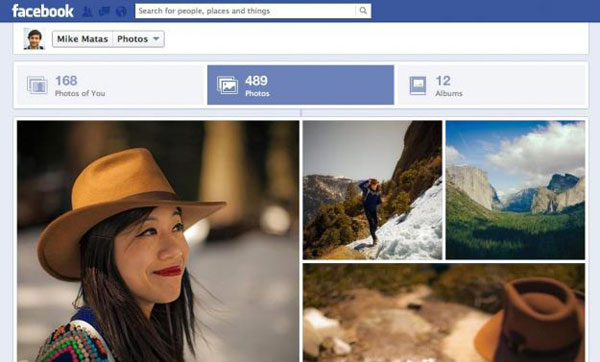 Un nuovo layout per le fotografie su Facebook