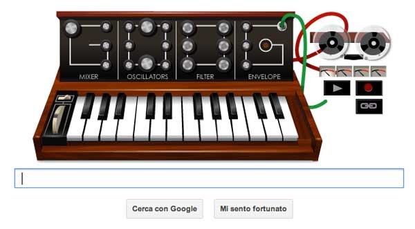 Un doodle per Robert A. Moog