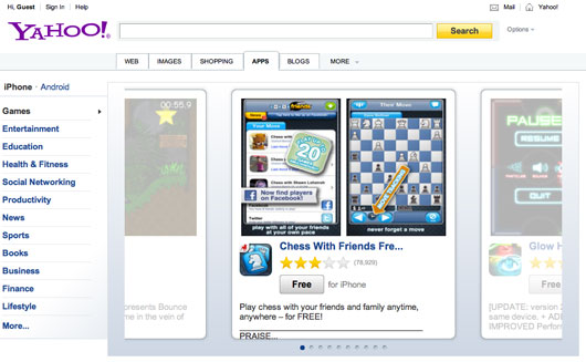 Yahoo! Search Apps