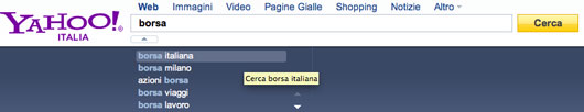 Le parole più cercate su Yahoo!