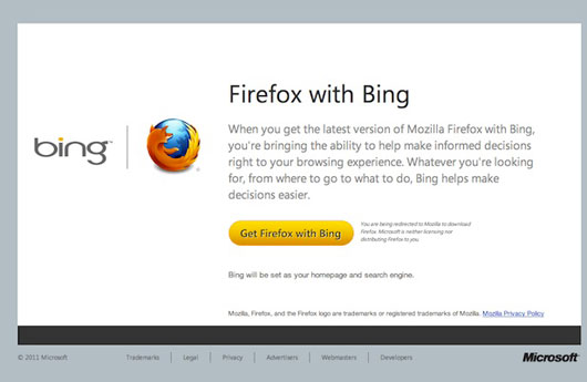 Firefox with Bing