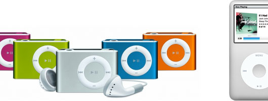 iPod Shuffle e Classic