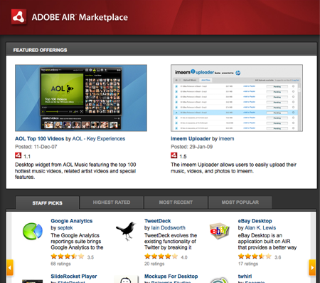 Adobe AIR Marketplace