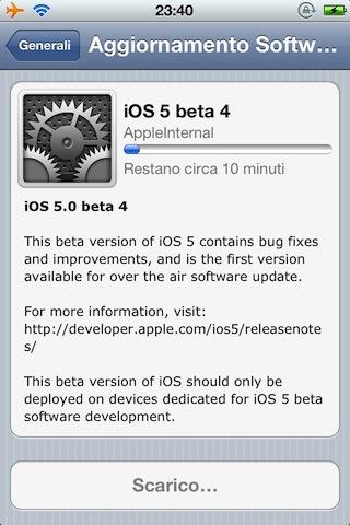 iOS 5 Beta 4