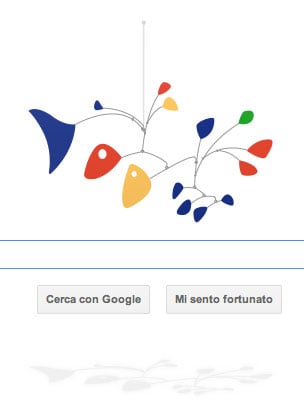 Il doodle dedicato ad Alexander Calder