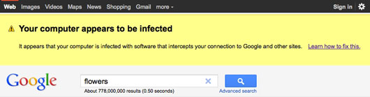 Google individua i malware nel PC