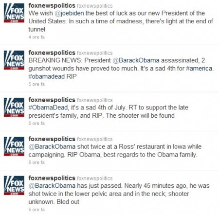 Hackerato il profilo Twitter di FoxNews