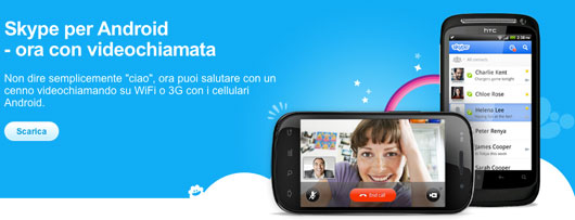 Skype porta le videochiamate su Android