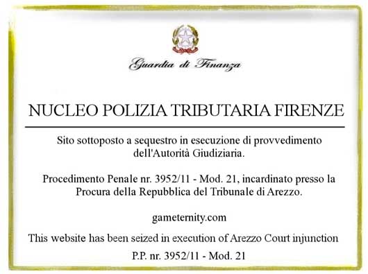 Gameternity sotto sequestro