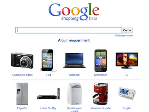 Google Shopping in italiano