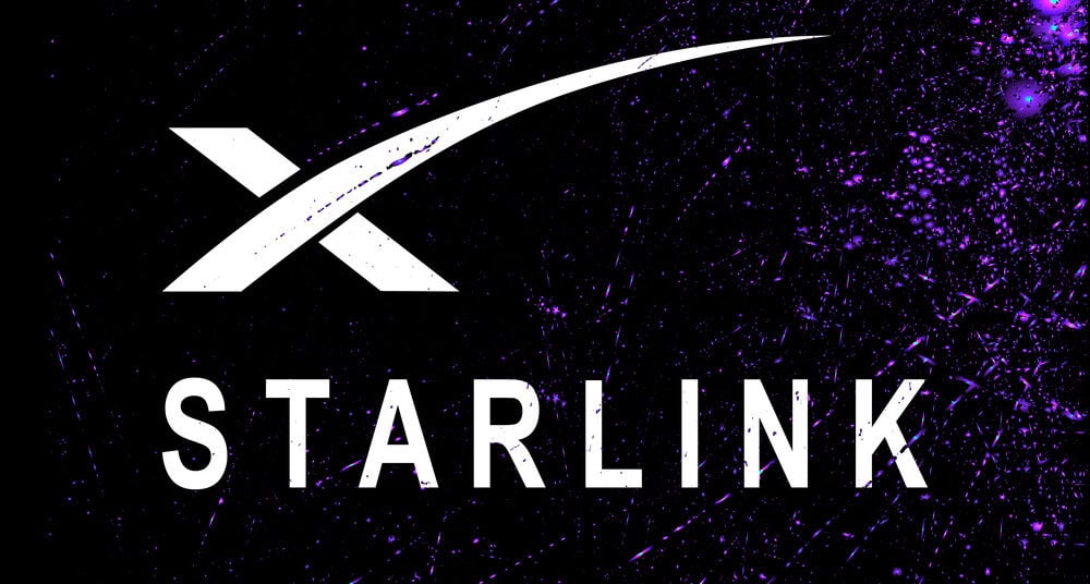 Il logo di Starlink con una 