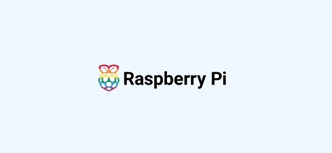 Il logo del Raspberry Pi è caratterizzato da una vivace grafica a forma di lampone e da un testo nero in grassetto su uno sfondo azzurro, che cattura l'essenza innovativa del Raspberry Pi.