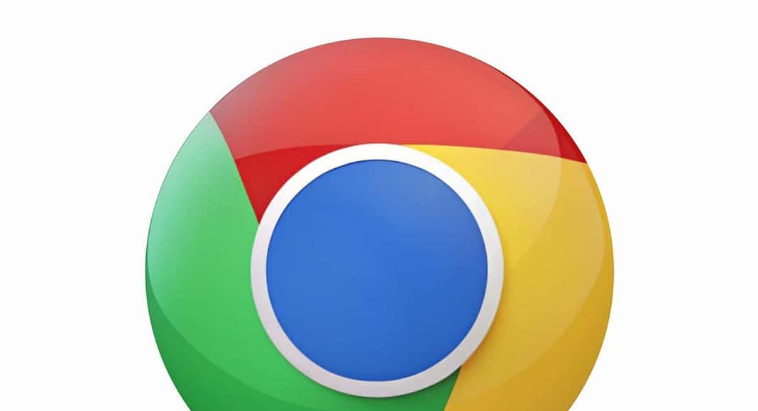 Il logo del browser Chrome, che ricorda lo stemma dell'INPS, presenta un cerchio suddiviso in rosso, verde, giallo e blu al centro, su uno sfondo bianco candido.